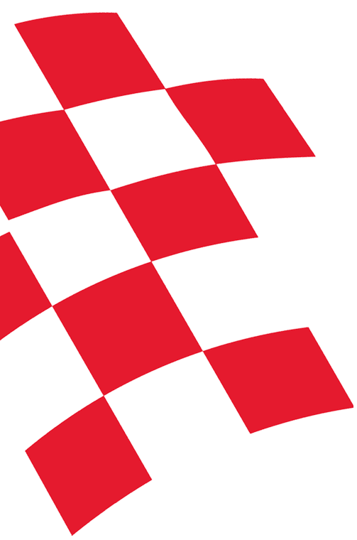 Flagge rot-weiss.