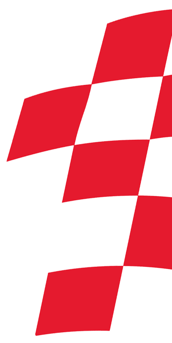 Flagge rot-weiss.